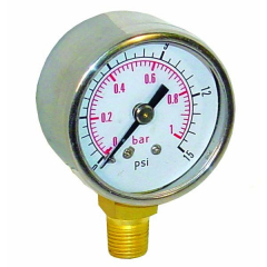 Mano de pression d'essence 0 à 1 Bar filetage 1/8 NPT