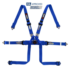 harnais monoplace FIA HANS bleu
