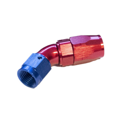 Raccord femelle 45° Dash 6 JIC 9/16x18 Alu