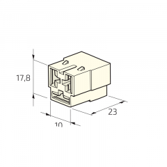 Connecteur universel mâle 3 voies