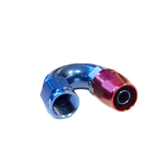 Raccord femelle 180° Dash 6 JIC 9/16x18 Alu