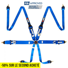 Harnais FIA RRS R6 HANS® 2.8 kg - BLEU - Déc 29