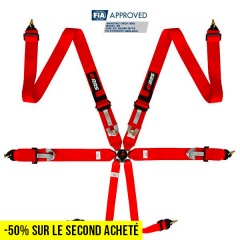 Harnais FIA RRS R6 HANS® 2.8 kg - ROUGE - Déc 29