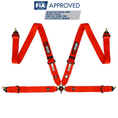 Harnais FIA 4 points rouge