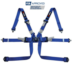 harnais monoplace FIA HANS bleu