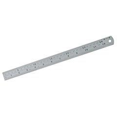 Reglet inox 30cm métrique/pouce