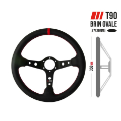 Volant RRS SIMILI CUIR tulipage 65mm 3 branches