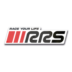 Autocollant RRS Race Your Life Blanc grand modèle